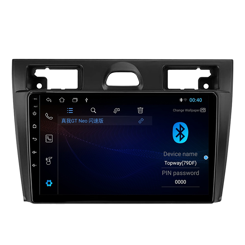 BySeven â€“ autoradio Android 11, SIM 4G, Navigation GPS, lecteur multimÃ©dia, stÃ©rÃ©o, unitÃ© centrale pour voiture Ford Fiesta Mk VI 5 MK5 (2002 â€“ 2008) n° 4