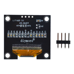 Ã‰cran LCD OLED numÃ©rique pour Ardu371.3, carte d'Ã©cran, technologie blanche et bleue, 4 broches, 1.3 pouces, 128 pouces, IIC, I2C, sÃ©rie 12864x64, SSH1106 small picture n° 6