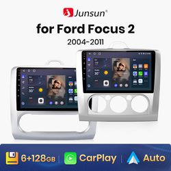 Junsun-V1 AI Voice Wireless CarPlay Android Auto Radio pour Ford Focus 2, 3, Mk2, Mk3, 2004-2011, 4G, Limitation de la voiture, GPS, Autoradio 2Din