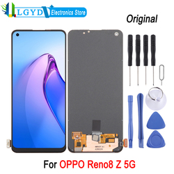 Ã‰cran LCD AMOLED d'origine pour OPPO Reno8 Z 5G, affichage du tÃ©lÃ©phone avec HÃ©bergements eur, assemblage complet, piÃ¨ce de rechange small picture n° 1