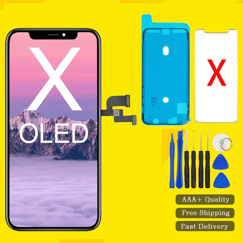 Ensemble Ã©cran tactile LCD OLED de remplacement, pour iPhone X XS, 100% testÃ© n° 1