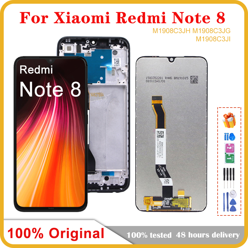 Ã‰cran tactile LCD de remplacement, 6.3 pouces, pour Xiaomi Redmi Note 8, Original n° 1