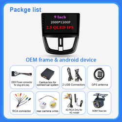 Autoradio Android pour Voiture KIT 207, 2006-2015, Carplay, StÃ©rÃ©o, Limitation, Lecteur, Navigation, Dash Cam, UnitÃ© Centrale, 5G, WIFI, BT, GPS small picture n° 6