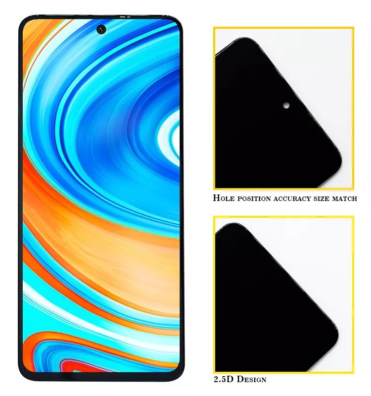 Ã‰cran tactile LCD de remplacement, 6.67 pouces, pour Xiaomi Redmi Note 9S, Redmi Note 9 Pro, original n° 3