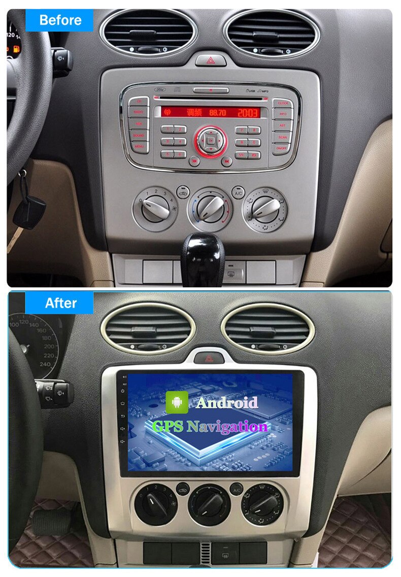 XUDA vocal AI CarPlay sans fil android autoradio 4g Mk3 2004-2011 ford focus 2 3 Mk2 multimÃ©dia de voiture no 2din Autoradio gps n° 2