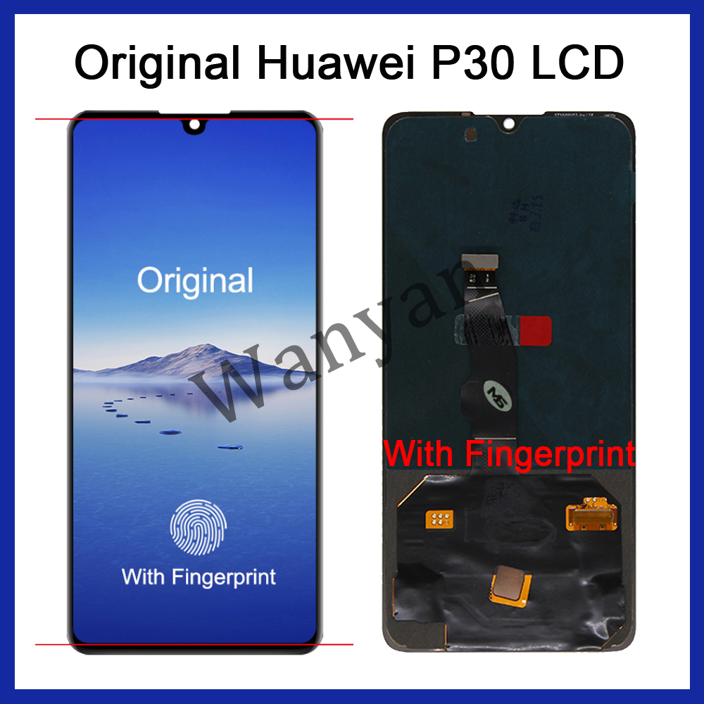 PiÃ¨ces de rechange de HÃ©bergements eur d'Ã©cran tactile d'affichage Ã  cristaux liquides, OLED d'origine, Huawei P30 n° 4