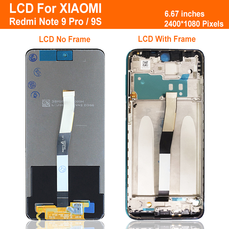 Ensemble Ã©cran tactile LCD, 6.67 pouces, pour Xiaomi Redmi Note 9s, M2003J6A1G, original n° 3