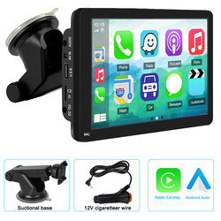 Autoradio CarPlay Android avec Ã©cran tactile portable, lecteur vidÃ©o, USB, AUX, camÃ©ra de recul, limitation automatique, 7 pouces small picture n° 6