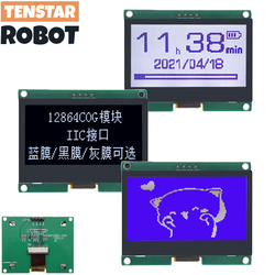 Panneau d'affichage graphique LCD pour Ardu37, Ã©cran matriciel, carte LCM, IIC, 4P, technologie 12864-59N, I2C, ST7567S, COG, 12864x64, 128