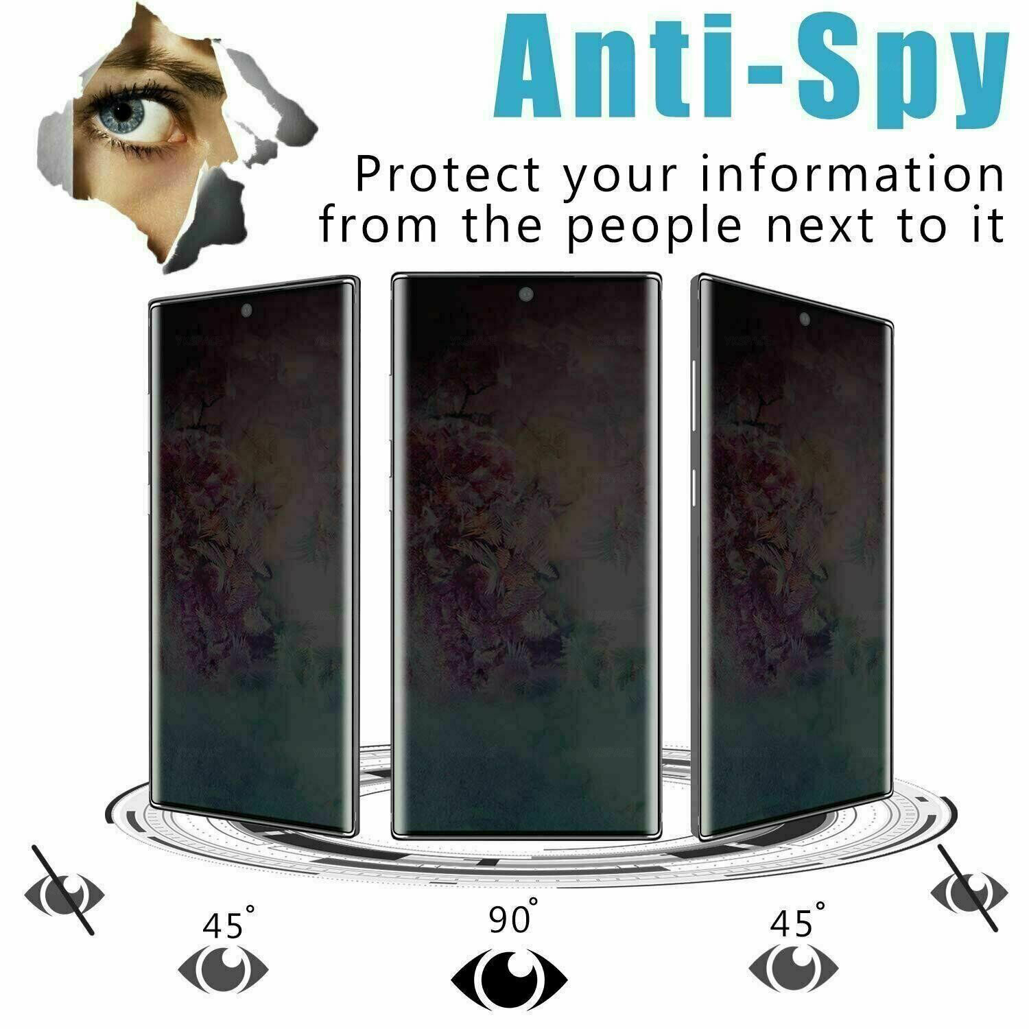 Protecteur d'écran anti-espion incurvé 3D pour OPPO, couverture complète, verre Guatemala 9H, Reno 10 9 8 8T 7 6 5 4 3 Pro Plus 5G n° 2
