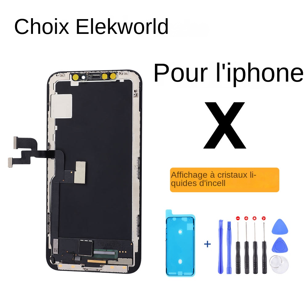 Elekworld â€“ ensemble Ã©cran tactile LCD 3D incell, pour iPhone X, sans Pixel mort, meilleur choix n° 1