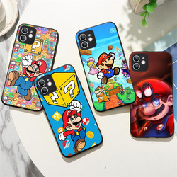 YS-8 Cartoon Marios Ã©tui en silicone pour iPhone 5 5S 6 SE 7 8 Plus X XS Poly 11 Pro Max small picture n° 3