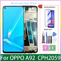 Ensemble Ã©cran tactile LCD de remplacement avec chÃ¢ssis, 6.5 pouces, pour OPPO A92, Original, CPH2059