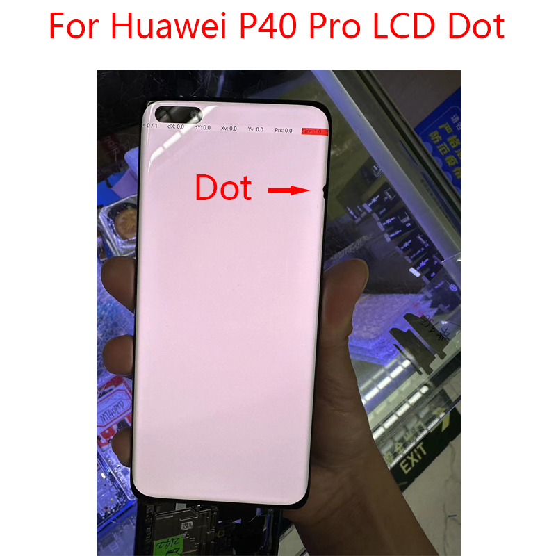 Défaut D'affichage D'origine Pour Huawei P40 Pro LCD Écran Tactile Digitizer Assemblée Pour Huawei ELS-NX9 ELS-N04 Affichage n° 1