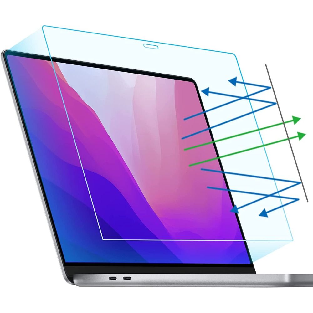 Filtre d'Ã©cran magnÃ©tique pour ordinateur portable, anti-absorbe ouissement, anti-lumiÃ¨re bleue, anti-rayures, 2023, MacPleAir Pro 13 , 14, 16 , Dallas M2 n° 1