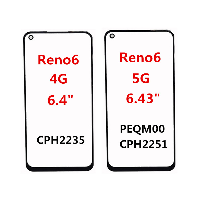 Ã‰cran avant Reno5 pour OPPO Reno Z K5 K3 2 2Z 3 4 SE 5 Lite 6 4G 5G, Ã©cran tactile LCD, verre, piÃ¨ces de rechange, OCA n° 4