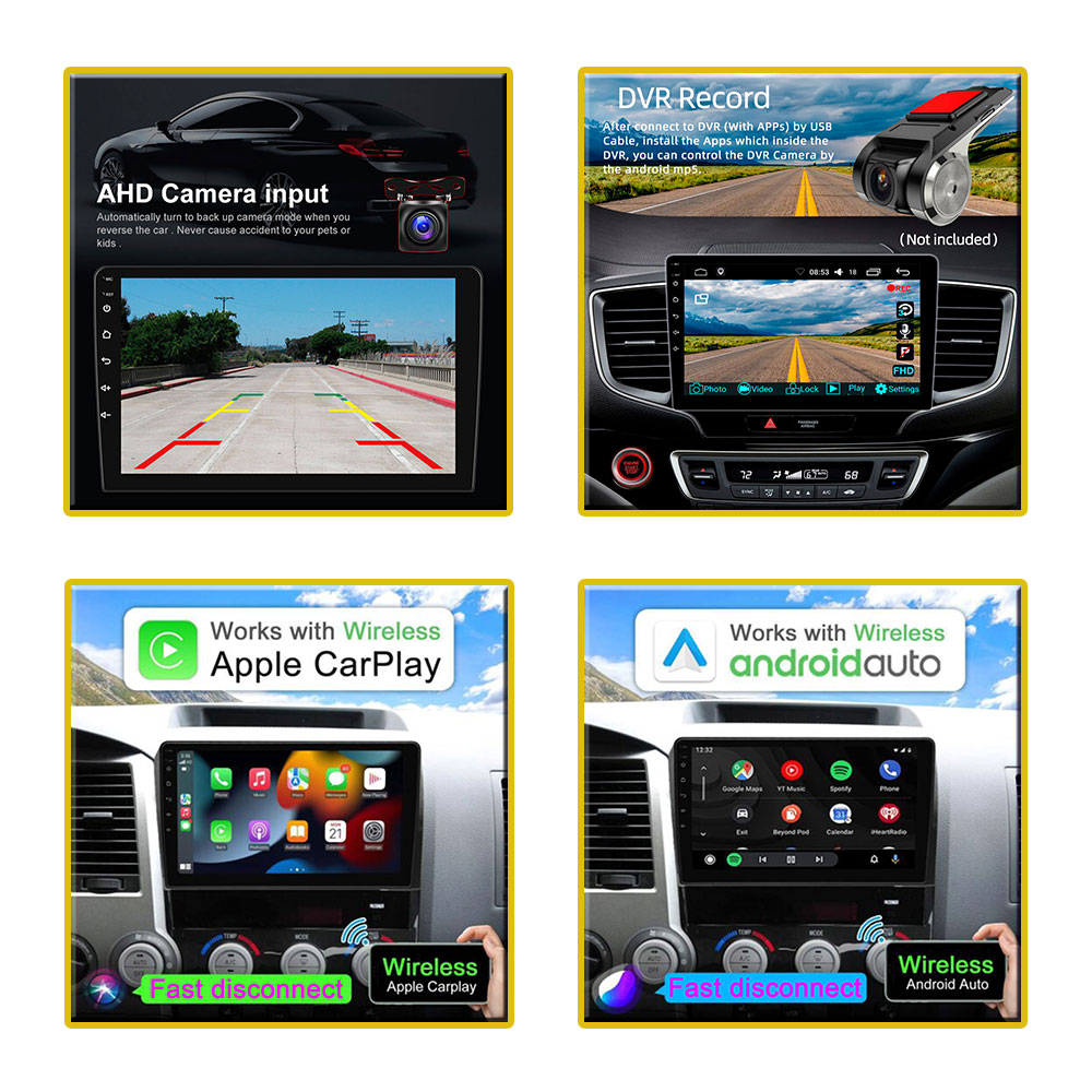 Autoradio stÃ©rÃ©o sans fil, Carplay Auto, No 2Din, Lecteur RDS, Limitation WIFI, Android 13, 4G DSP VidÃ©o, Navara 2004 - 2010 n° 3