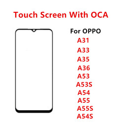 Verre extÃ©rieur pour OPPO A31, A33, A35, A36, A53, A54, A55, A55S, A54S, Ã©cran tactile, panneau avant, Ã©cran LCD, rÃ©paration, piÃ¨ces de rechange, OCA small picture n° 1