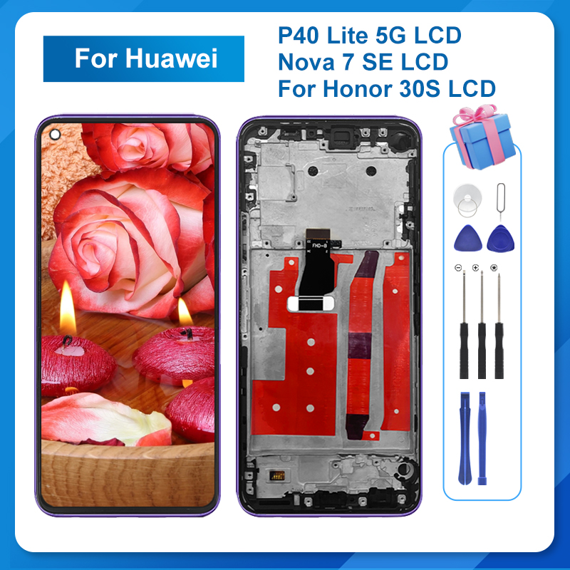 Ã‰cran tactile LCD pour Huawei P40 Lite 5G Nova 7 SE, 6.5 pouces, avec outils, offre spÃ©ciale n° 1