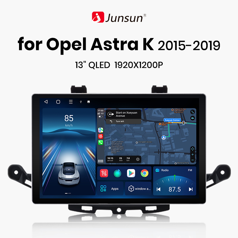 Junsun-Autoradio X7 MAX pour Opel Astra K 13.1-2015, 2019 Pouces, 2K AI Voice, CarPlay Sans Fil, Android Auto, Limitation Autoradio n° 1