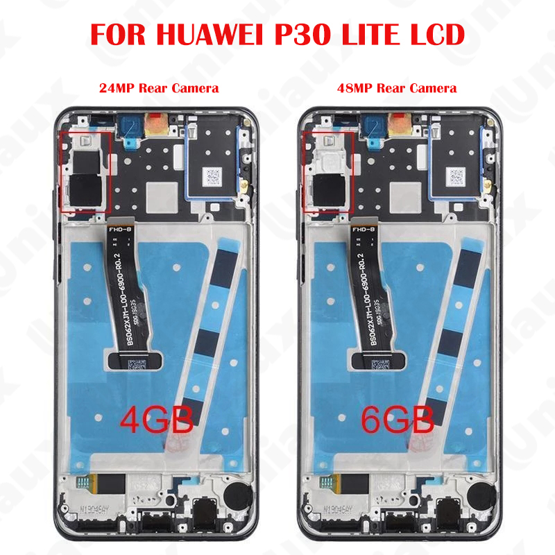 6.15 d'origine Pour Huawei P30 Lite ÉCRAN LCD 10 Écran Tactile Pour Nova 4e MAR-LX1M LX1A LX2 L21MEA LX3A Remplacement D'écran D'AFFICHAGE À CRISTAUX LIQUIDES n° 4