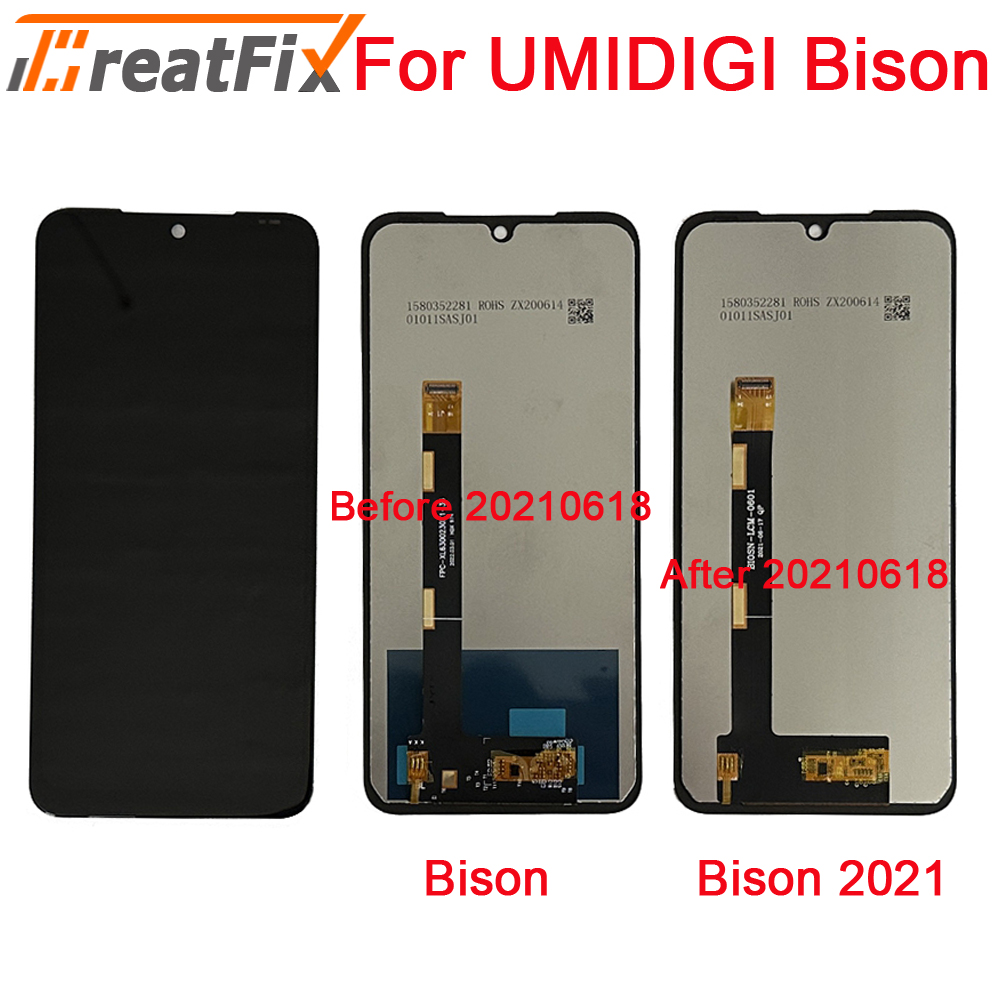 Capteur d'assemblage d'Ã©cran tactile LCD pour Umidigi Bison Pro, piÃ¨ce de capteur d'origine, testÃ© pour Uacity IGI Bison 2021, Android 11 n° 1