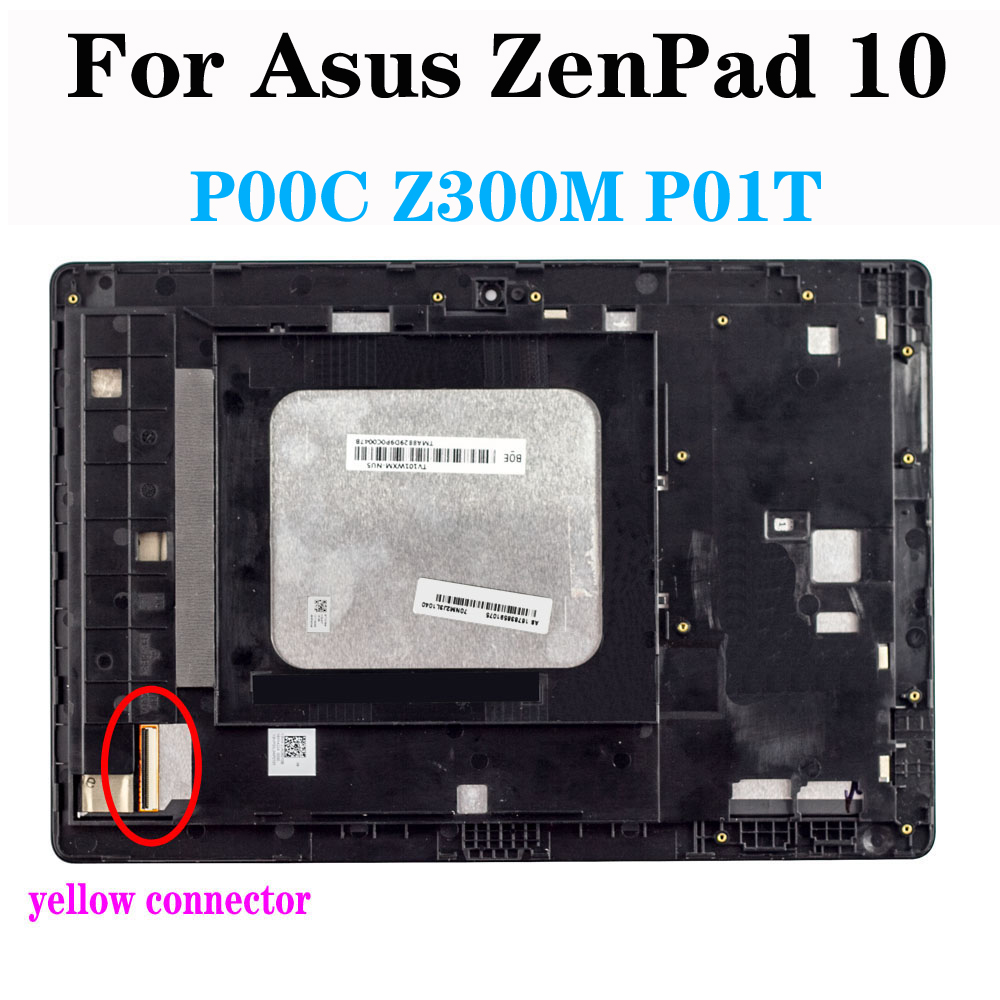 Ã‰cran tactile LCD avec connecteur jaune, remplacement de cadre, compatible avec ASUS ZenPad 10 P00C Z300M P01T Z300CNL P023 Z300C 10.1, nouveau n° 2