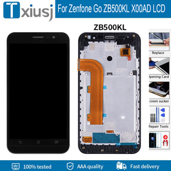 Ensemble Ã©cran tactile LCD avec chÃ¢ssis, 5.0 pouces, pour ASUS ZB500KL X00AD, original small picture n° 1