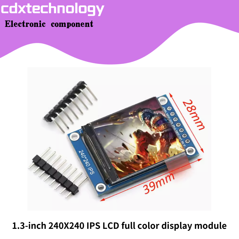 Ã‰cran LCD couleur OLED TFT, HD Ã©ventuelles I, 0.96 , 1.3, 1.44 , 1.8, st7735 n° 3