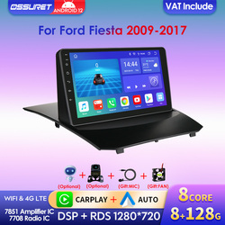 Autoradio 9 , Android 12, navigation GPS, RDS, BT, 4G, lecteur multimÃ©dia, stÃ©rÃ©o, 2 DIN, unitÃ© centrale, avec commandes au volant, pour voiture Ford Fi.C. (2009-2017)