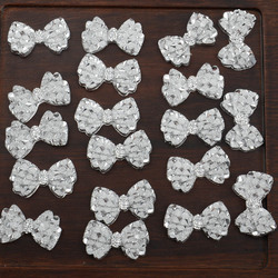 BOLIAO â€“ rÃ©sine en forme d'arc argentÃ©, 20 piÃ¨ces de 14x23mm (0.55x0.91 pouces), pour scrapbooking, vÃªtements/sacs dÃ©licats, dÃ©coration artisanale, Ã  faire soi-mÃªme, tendance small picture n° 6