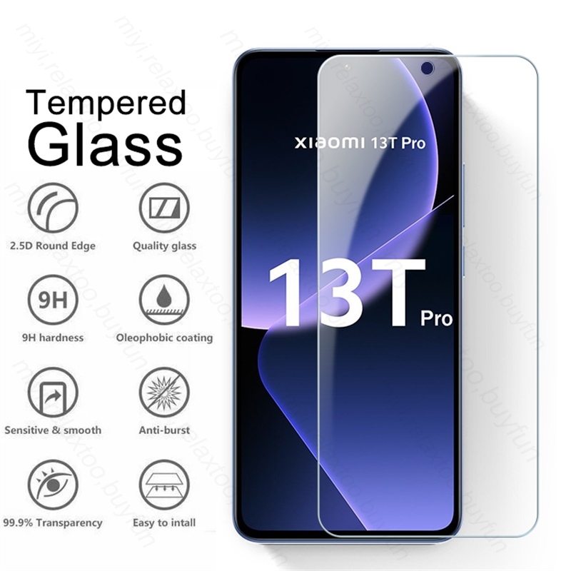 Film de protection d'Ã©cran en verre trempÃ© pour Xiaomi Mi 13 T Pro, 5G, couverture complÃ¨te, 3 piÃ¨ces n° 2