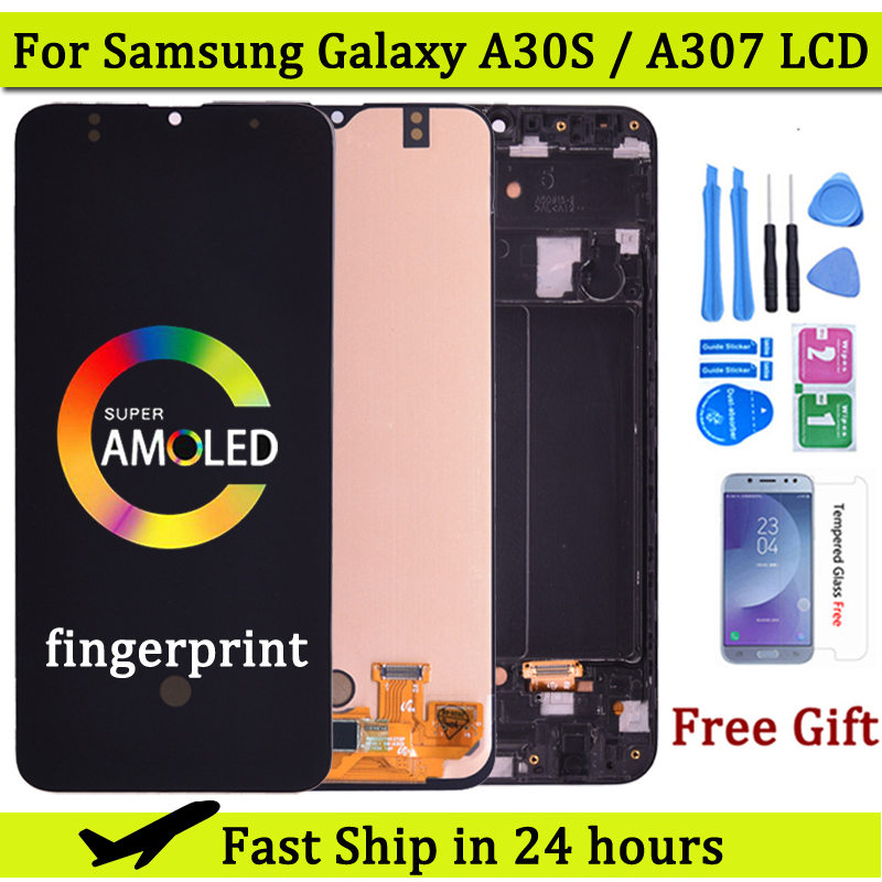 Ensemble Ã©cran tactile LCD Super AMOLED, pour Samsung GALAXY A30S A307 A307F A307JoyA307G A307GN, 6.4 n° 1