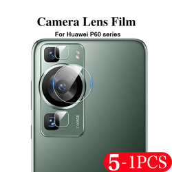 Protecteur d'écran de caméra HD pour Huawei P40 lite 5G P50 P50E P60, film de protection artistique pour objectif d'appareil photo pour P30 pro, 5-1 pièces
