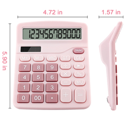 Calculatrice de bureau avec grand Ã©cran LCD, 12 chiffres, batterie solaire, alimentation des touristes, maison, bureau de base, cadeau pour enfant, fournitures scolaires, papeterie small picture n° 6