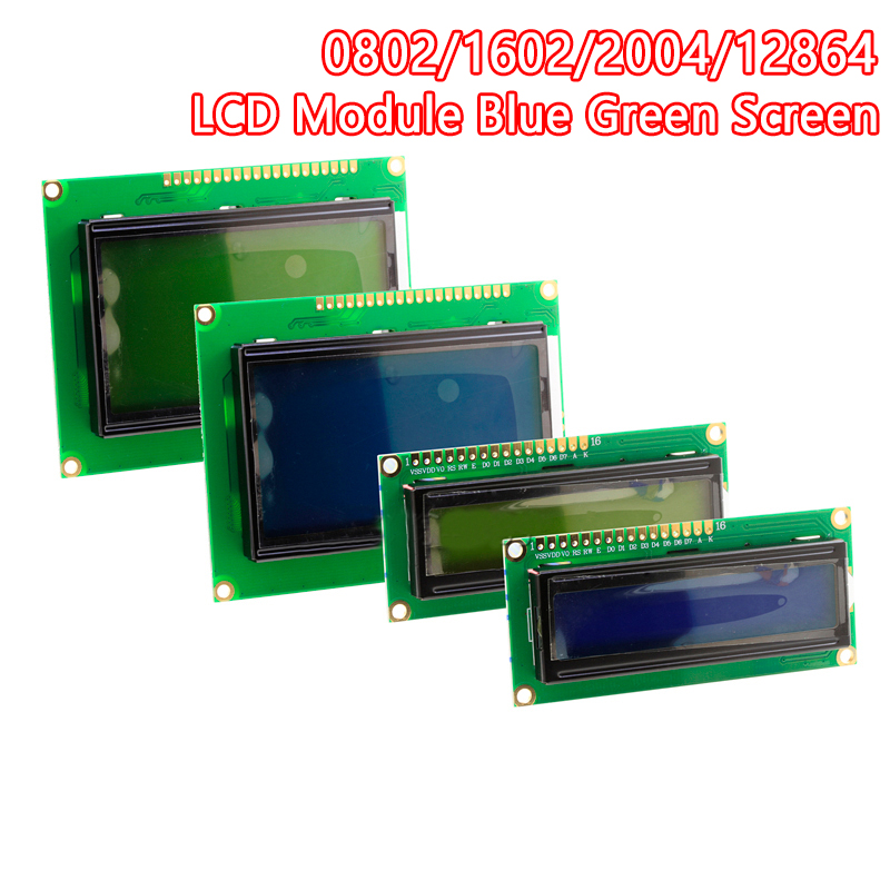 Ã‰cran LCD Tech bleu et vert pour Ardu37, interface d'affichage, Rick UNO, R3 Mega2560, PCF8574T, IIC, I2C, 0802, 1602, 2004, 12864 n° 1