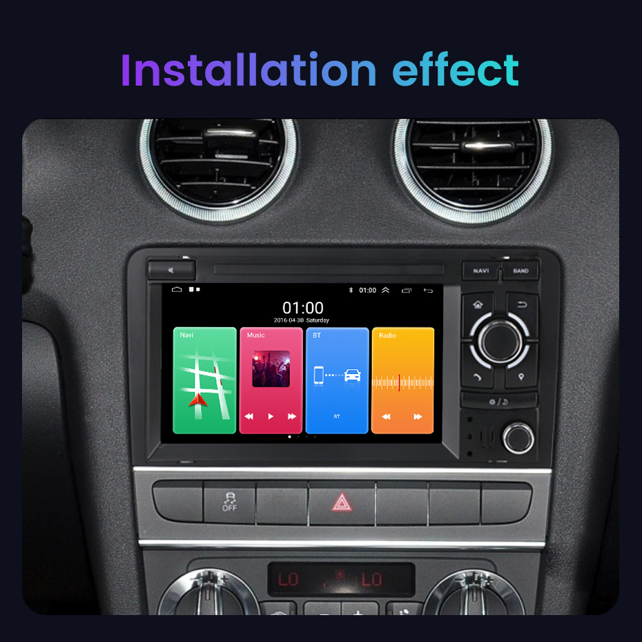 Autoradio Android pour Audi A3 2 8P S3 RS3 2003-2013, Lecteur de Limitation existent, Navigation GPS, Carplay Sans Fil DSP BT Navigation GPS n° 2