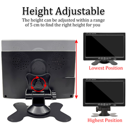 Hippcron-Ã‰cran de moniteur de voiture avec camÃ©ra de recul, systÃ¨me de stationnement LCD TFT, affichage numÃ©rique HD, entrÃ©e vidÃ©o bidirectionnelle, 7 pouces, 9V-36V small picture n° 5