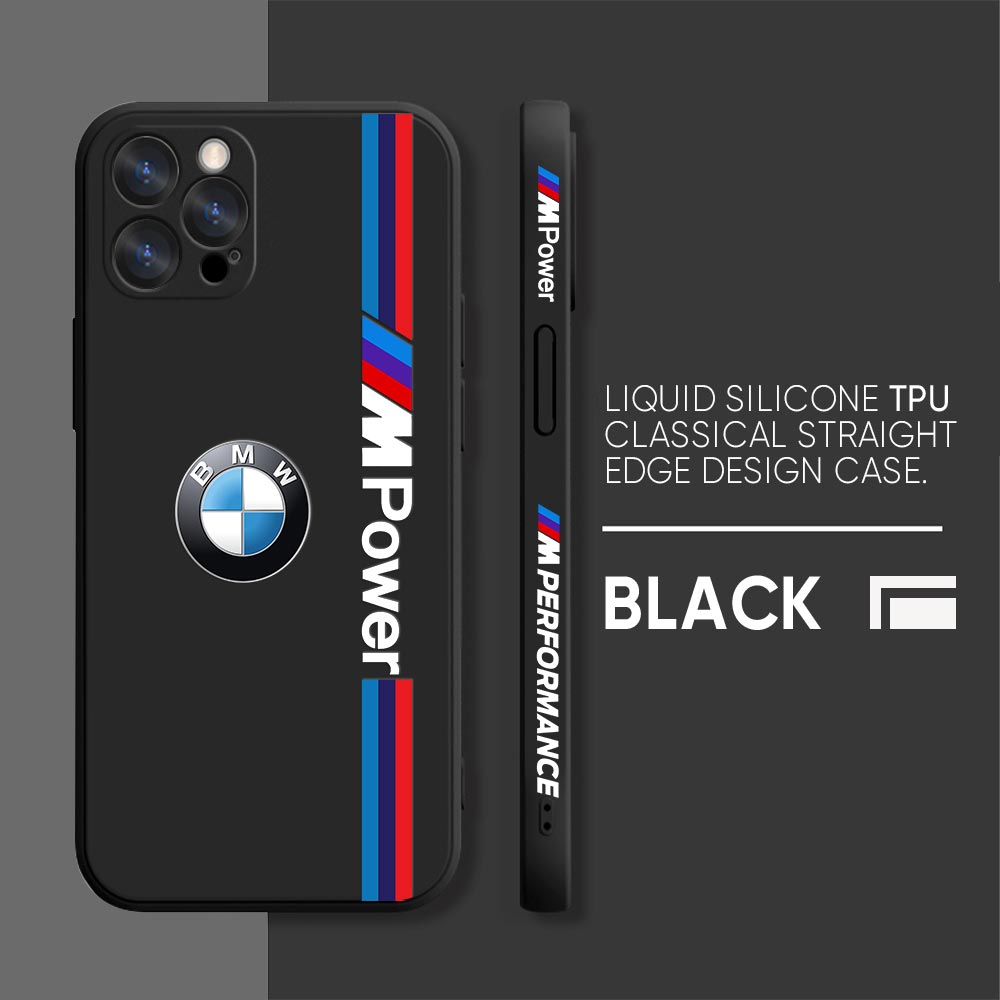 Coque de tÃ©lÃ©phone B-BMW M-Power pour iPhone, coque arriÃ¨re en silicone liquide, rouge, bleu, 14, 13, 12, 11 Pro Max, Mini X, XS, 7, 8 Plus, SE 2020 n° 4