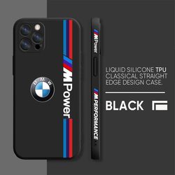 Coque de tÃ©lÃ©phone B-BMW M-Power pour iPhone, coque arriÃ¨re en silicone liquide, rouge, bleu, 14, 13, 12, 11 Pro Max, Mini X, XS, 7, 8 Plus, SE 2020 small picture n° 4