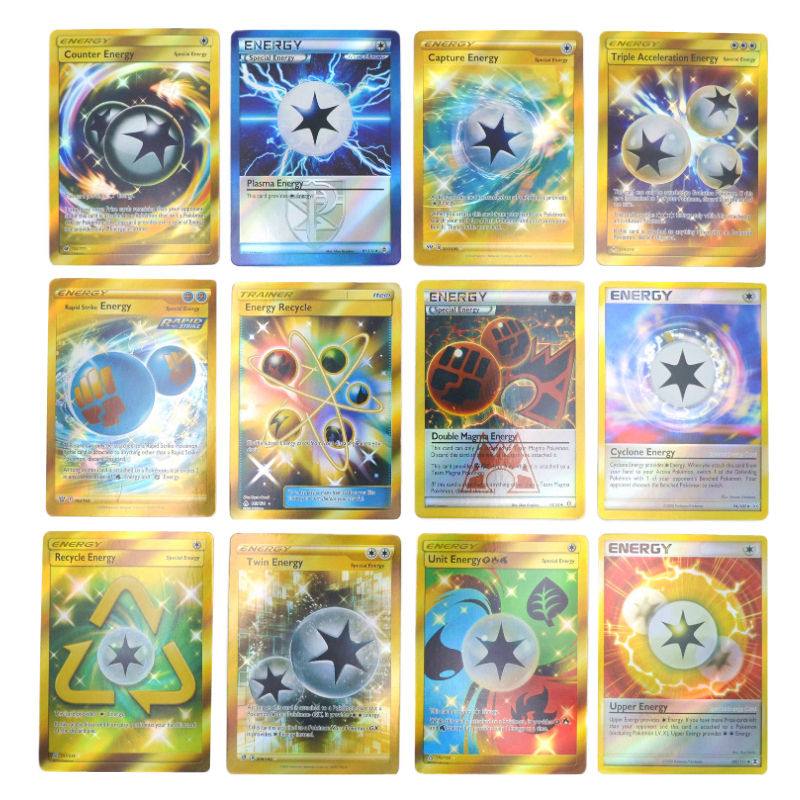 Cartes pokÃ©mon 60 entraÃ®neur d'Ã©nergie 30 Mega EX 20v Max jeu Carte de combat commerce cartes de Collection brillantes jouets cadeaux pour enfants n° 4