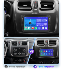 Autoradio Android 12 pour Dacia Sandero Duster Renault Captur Lada Xray 2 Logan 2, Navigation GPS Carplay, Lecteur de Limitation, 2Din small picture n° 2