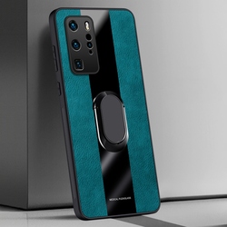 Ã‰tui en cuir avec porte-anneau pour Huawei P40 Pro Plus, couverture arriÃ¨re de luxe, coque de tÃ©lÃ©phone magnÃ©tique en silicone pour Huawei P40 Lite 4G 5G