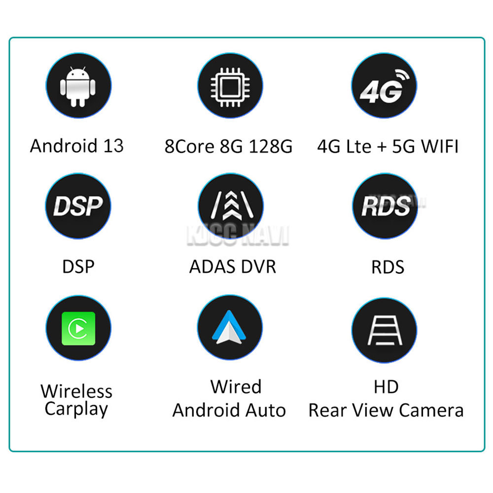 Autoradio Android 13, Navigation GPS, CamÃ©ra, Carplay, StÃ©rÃ©o, Lecteur DVD, 4G, Wifi, Limitation, pour Voiture Renault Clio 3 (2005-2014) n° 3