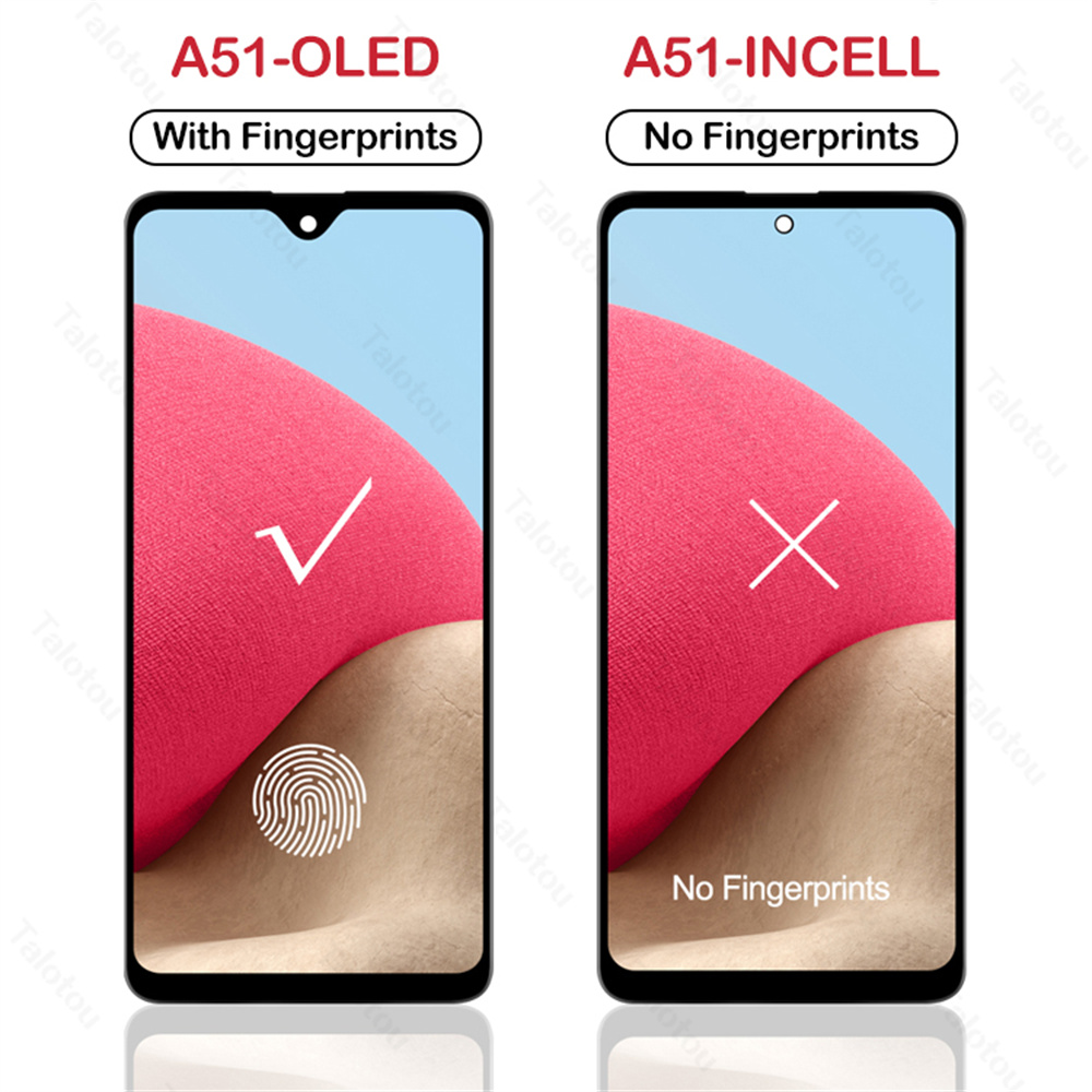Bloc Ã©cran tactile LCD AMOLED avec empreinte digitale, 6.5 pouces, pour Samsung Galaxy A51 A515 A515F n° 3