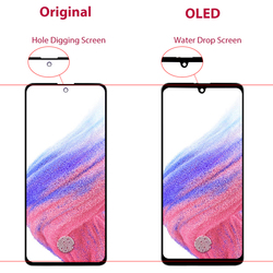 NumÃ©riseur d'Ã©cran tactile d'affichage Ã  cristaux liquides de SM-A536E d'origine pour le Samsung Galaxy A53 A536B A536U avec des piÃ¨ces d'assemblage de cadre 6.5 small picture n° 3