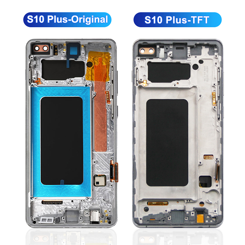 Ã‰cran LCD avec cadre pour Samsung Galaxy S10 Plus, Ã©cran tactile d'origine, 6.4 pouces, G975F, G975U, G975A n° 3