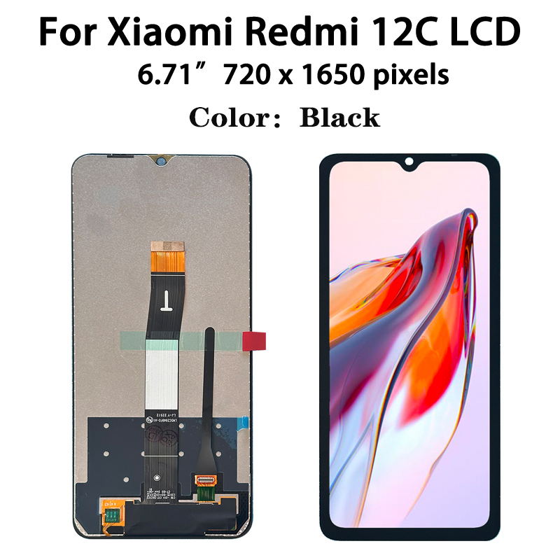 Ensemble Ã©cran tactile LCD de remplacement, 6.71 pouces, pour Xiaomi Redmi 12C 22120RN86G, original n° 2