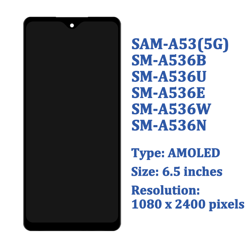 Ensemble Ã©cran tactile LCD Super AMOLED de remplacement, pour Samsung Galaxy A53 5G A536B A536U A536W A536N, 6.5 n° 2