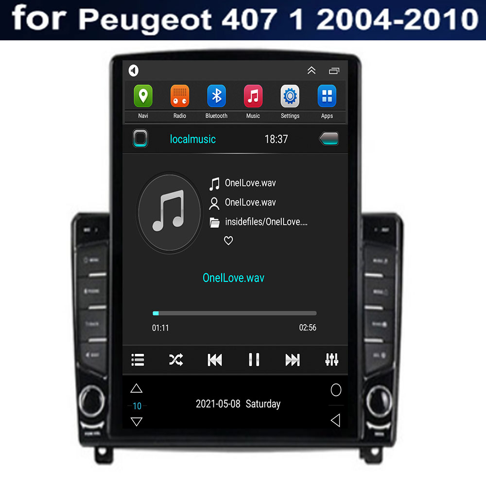 Autoradio Android 12, Navigation GPS, Carplay, DSP, CamÃ©ra, RDS, Lecteur VidÃ©o StÃ©rÃ©o, 2 DIN, pour Voiture KIT 407 1 (2004-2010) n° 6